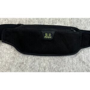 Amphipod Running Waist Pack | Black Adjustable Belt Zip Pocket Fitness Storage